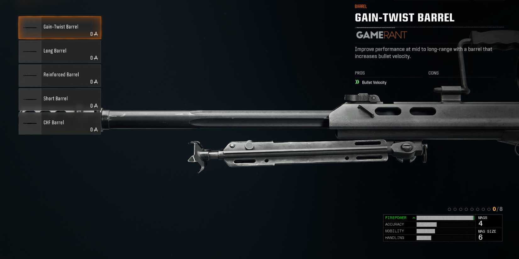AMR Mod 4 Barrel Attachments in Black Ops 6