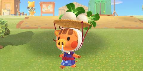 animal crossing new horizons player fills island with turnips