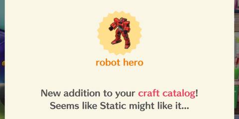animal crossing pocket camp complete robot hero