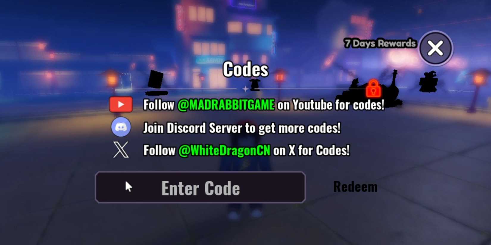 Anime Fate Echoes the codes tab