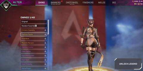 Apex Legends cosmetic store