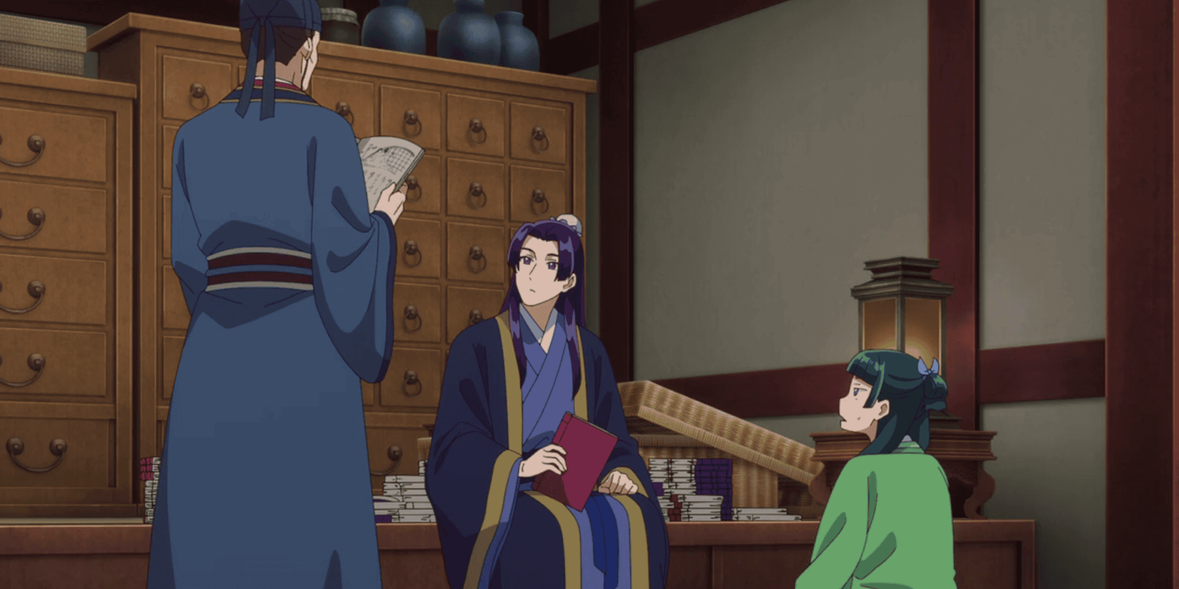 Apothecary Diaries S2 E1 Maomao Gaoshun Jinshi Books