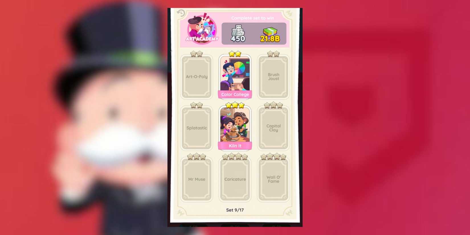 art academy monopoly go