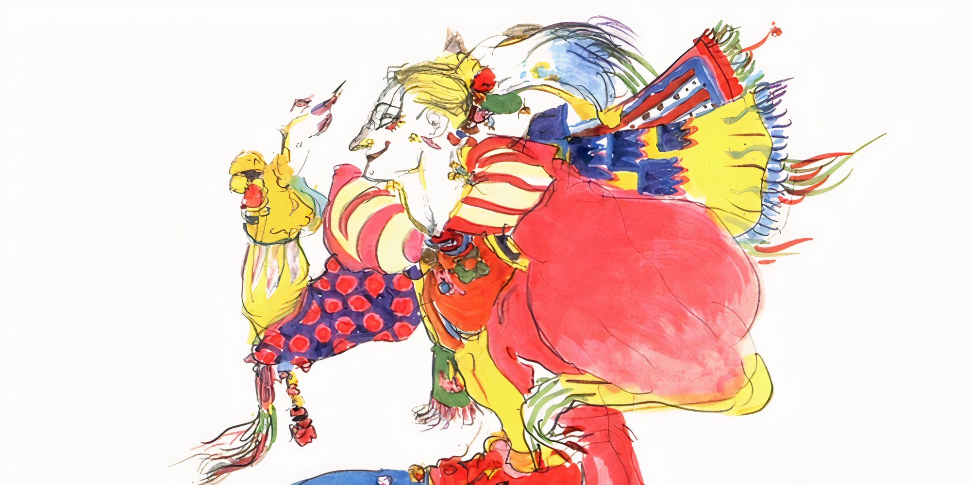 Artwork of Kefka from Final Fantasy 6