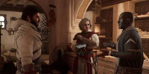 Assassin's Creed Mirage characters conversation