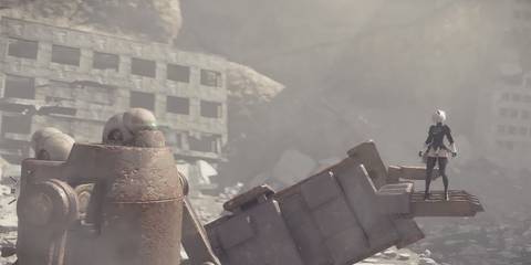 2b standing on a robot