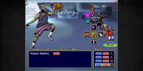 Barkley, Shut Up and Jam Gaiden battling Shadow Barkley