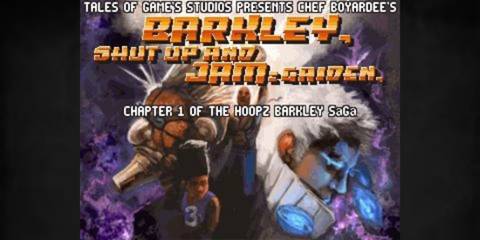 Barkley, Shut Up and Jam Gaiden title screen