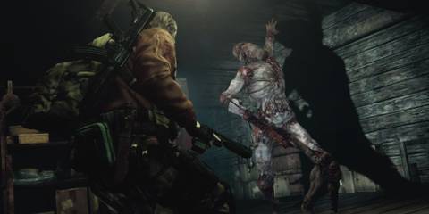 Barry fighting an enemy alone.