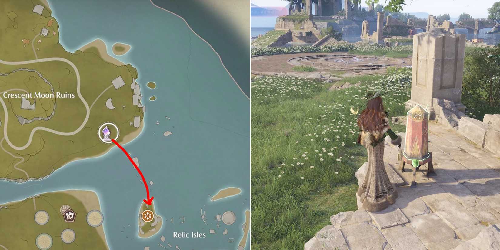 behind the mountain cavern firework location 2 in infinity nikki