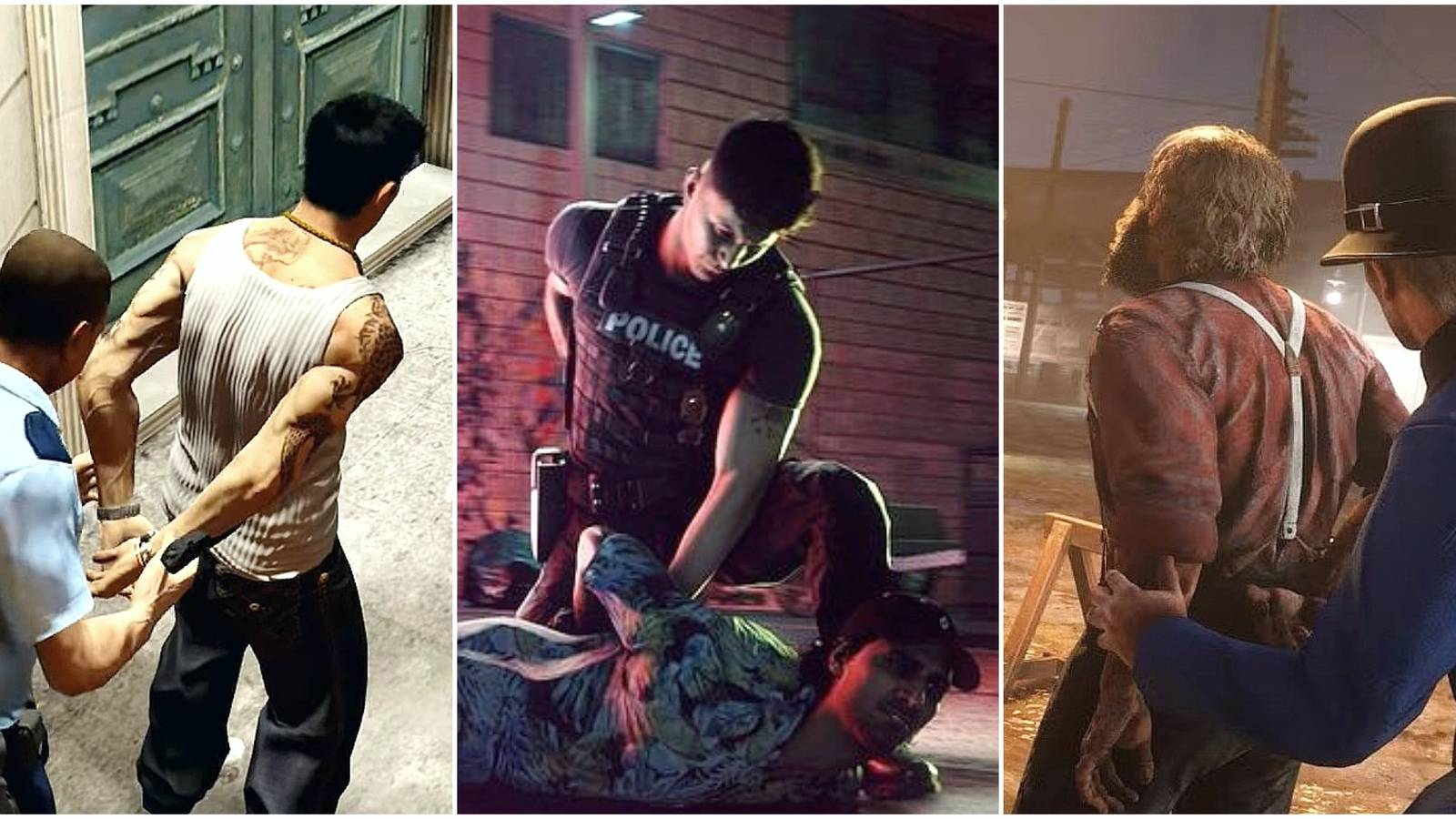 Player Gets Busted In Sleeping Dogs, Need For Speed Heat, and Red Dead Redemption 2
