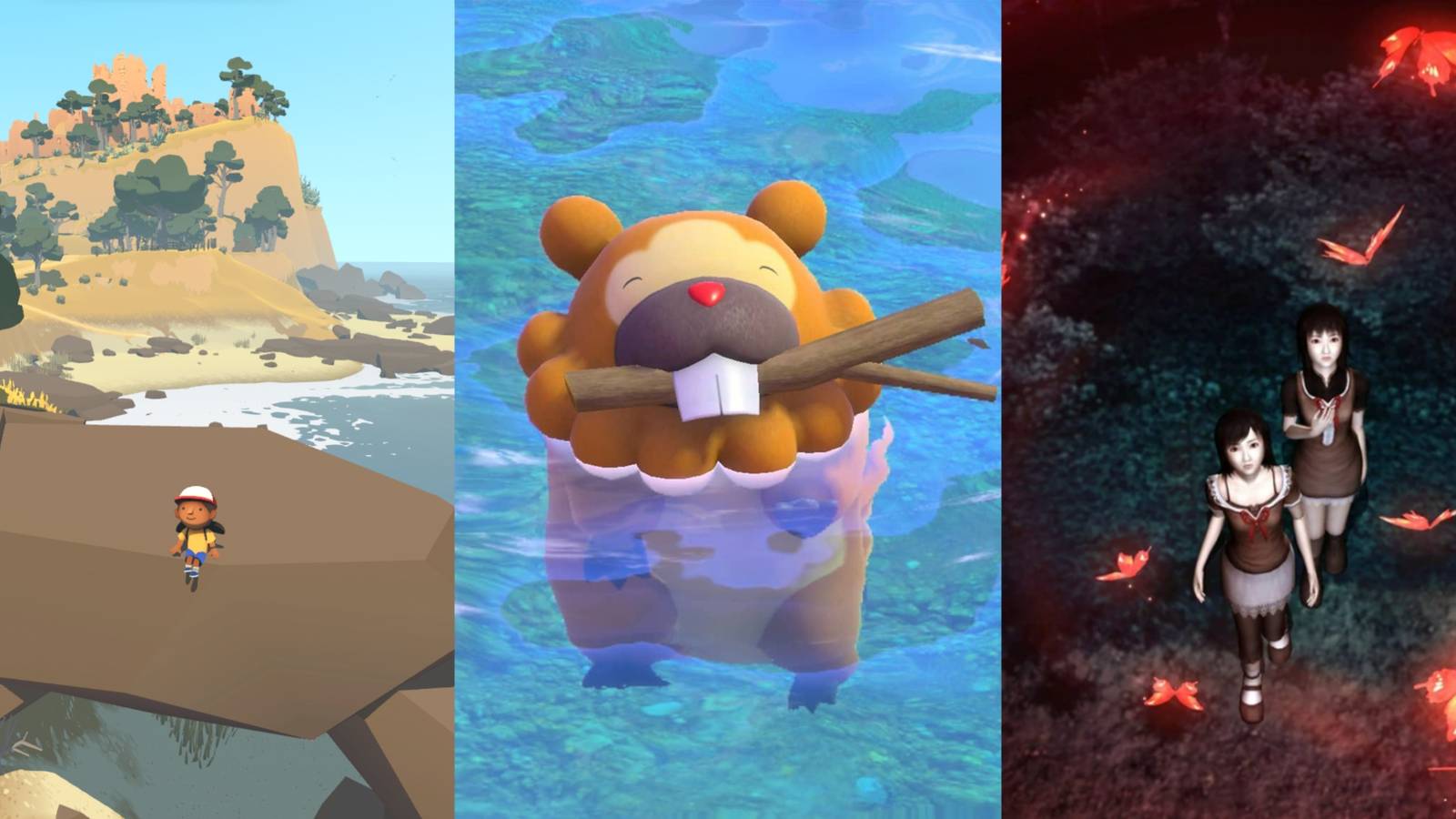 Best Games Where You Snap Photos Featured Image Alba: A Wildlife Adventure, New Pokemon Snap, Fatal Frame 2: Crimson Butterfly