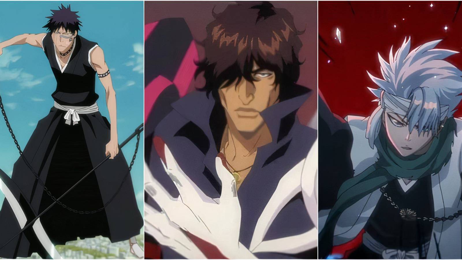 Hisagi, Chad, Hitsugaya in Bleach