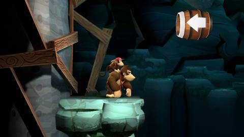 image of the bonus area in Peaceful Pier in Donkey Kong Country Returns HD
