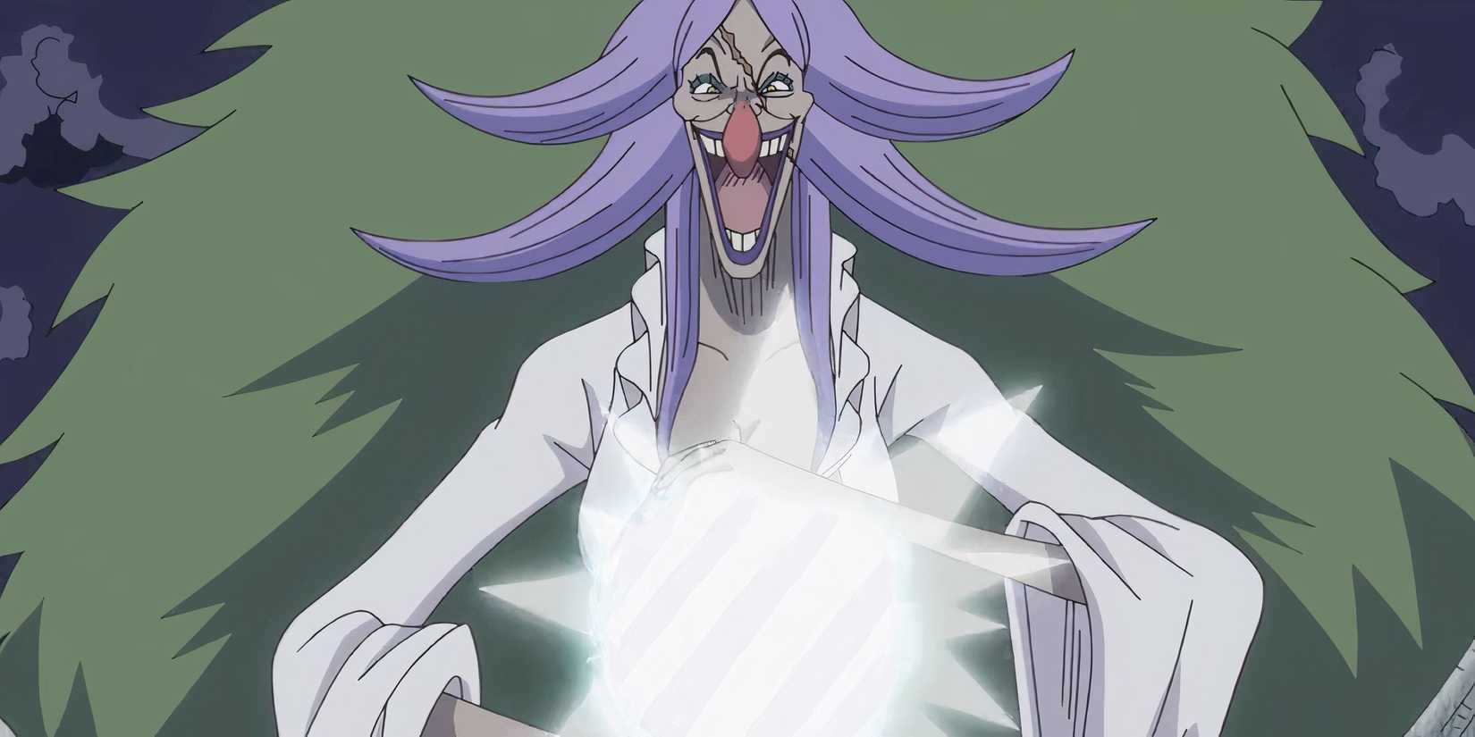 Charlotte Brûlée reflects an attack with her Mirror-Mirror Fruit in One Piece.