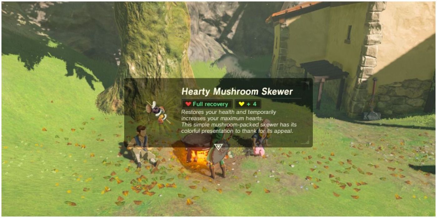 Breath of the Wild Hearty Mushroom Skewer