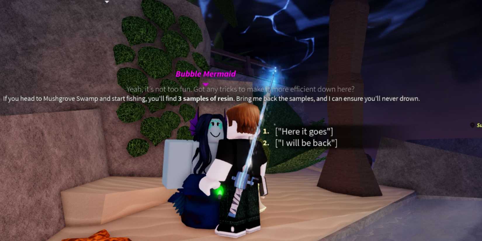 Bubble Mermaid in Fisch