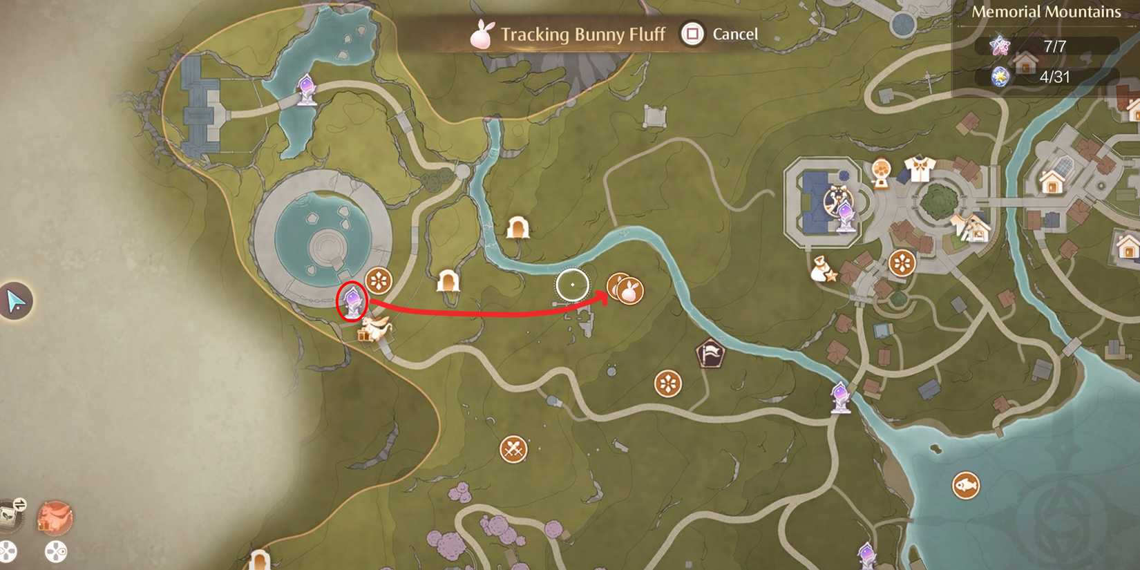 bunny fluff location 9 in infinity nikki