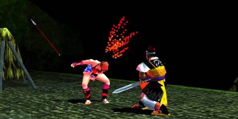 Bushido Blade 2 killing an enemy with a sword