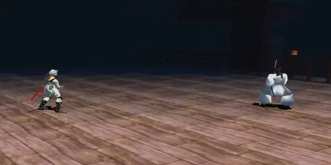 bushido blade 2 opponents standing far apart from each other