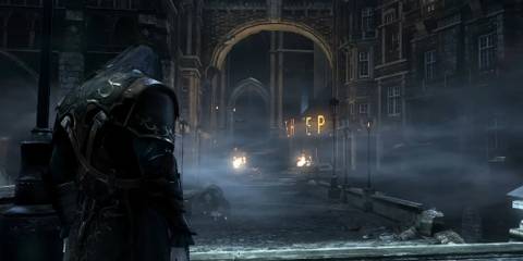 Dracula looking at a London area in Castlevania Lords Of Shadow 2