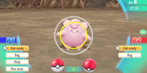 Catching a Wild Clefairy.
