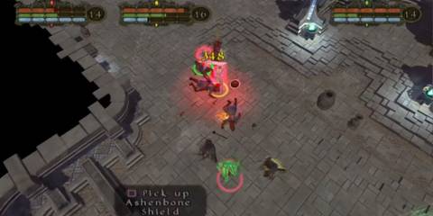 Champions of Norrath top-down isometric view