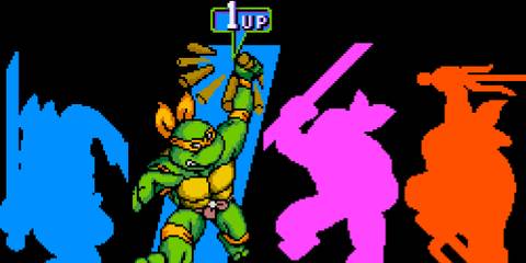 Character select screen in Teenage Mutant Ninja Turtles 4 Turtles In Time