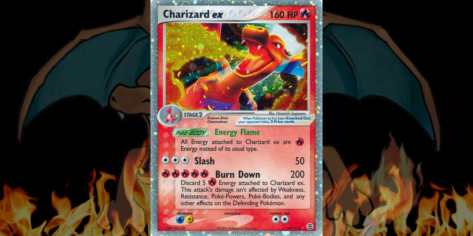 Charizard EX #105 Pokemon Fire Red & Leaf Green Pokemon Card