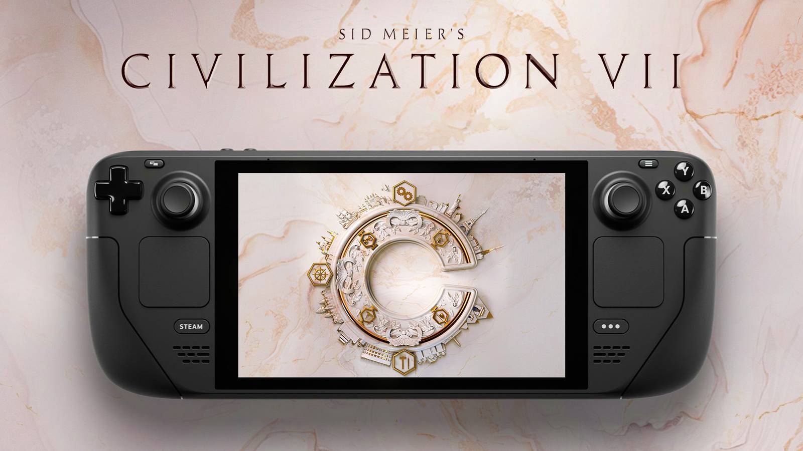 Civilization 7 VII running on Steam Deck verified 2x1 composite