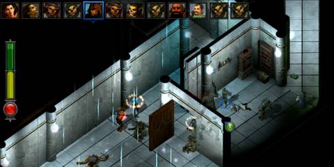 Combat scene with a party engaging goblins in The Temple of Elemental Evil