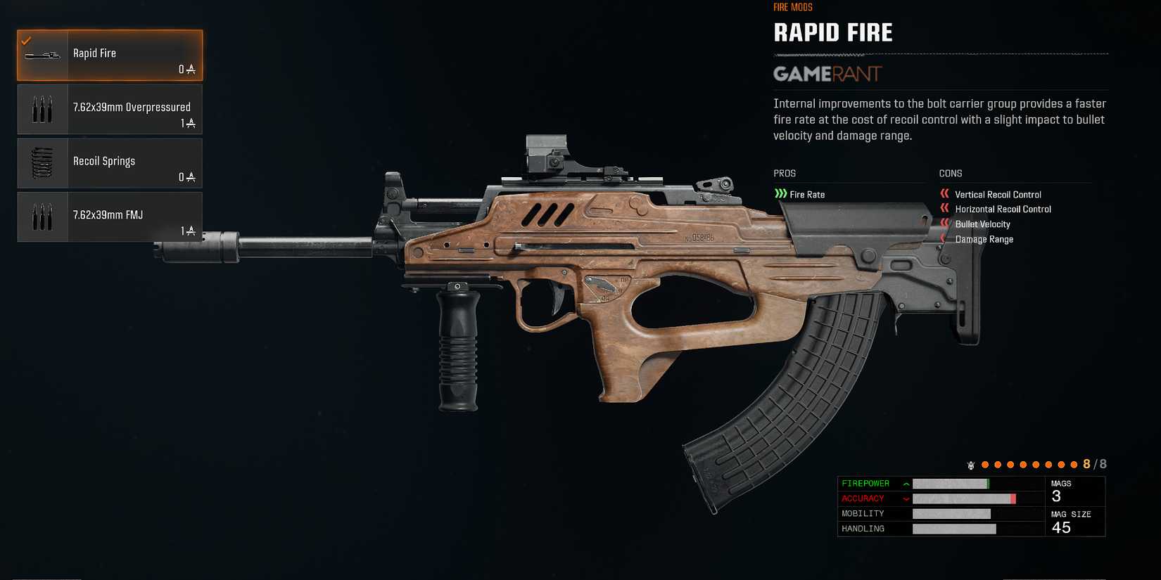 Cypher 091 all Fire Mods in Black Ops 6 