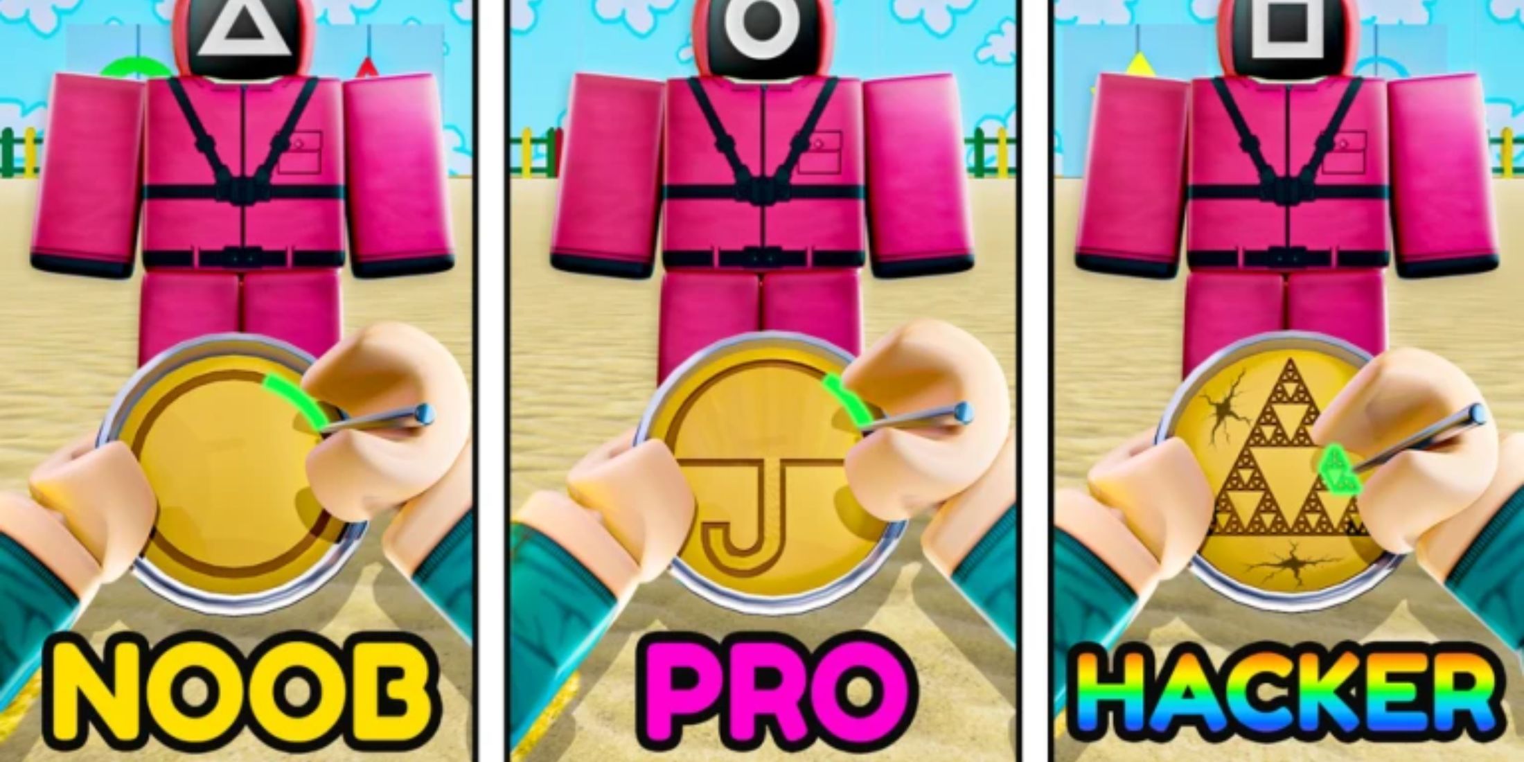 Dalgona Simulator characters