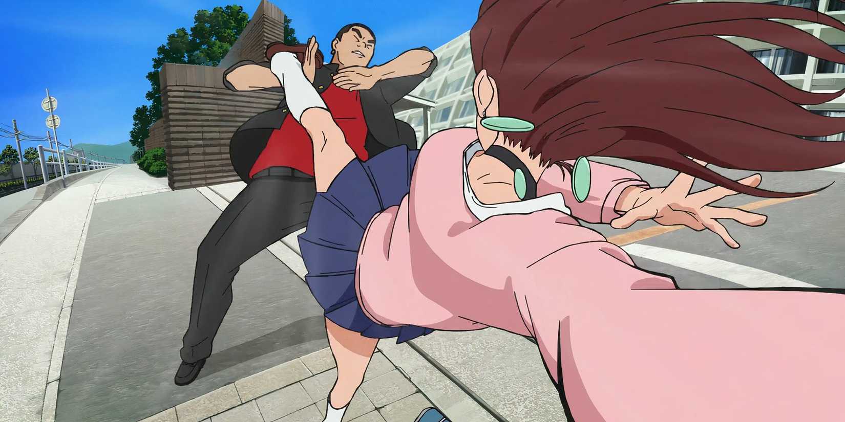 Dandadan ayase momo kick