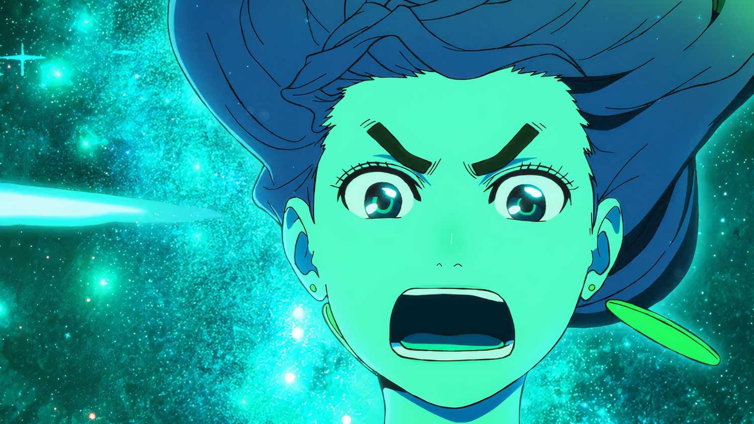 Momo Ayase despertando seus poderes em Dandadan