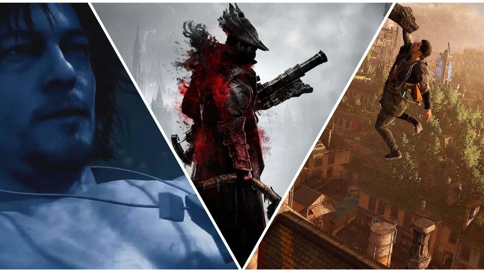 Death Stranding Bloodborne Dying Light 2 Split Image