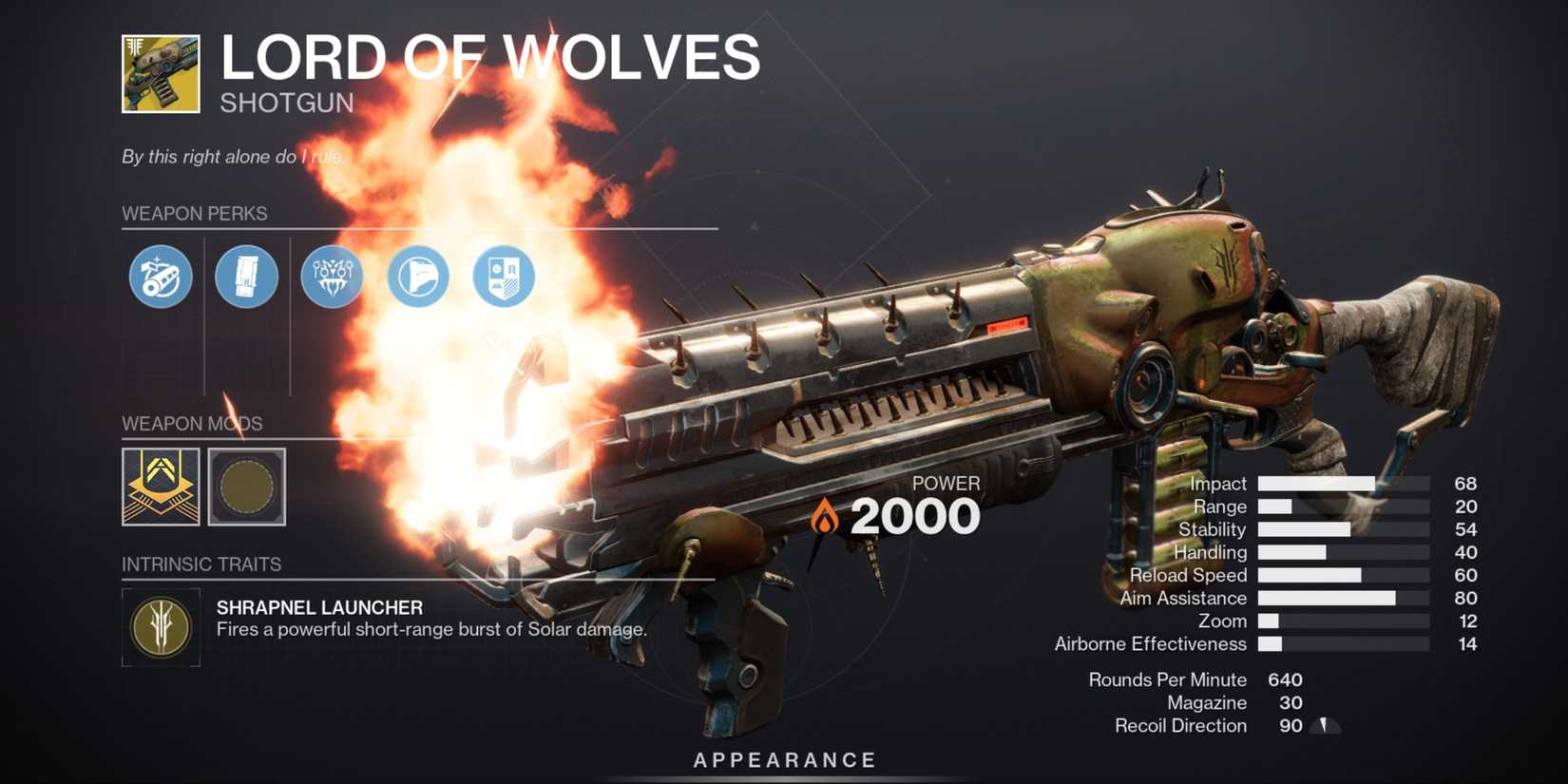 Destiny 2 Lord of Wolves