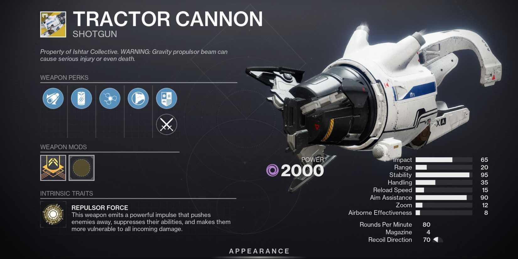 Destiny 2 Tractor Cannon
