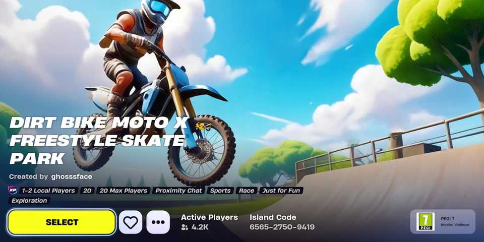 dirt bike fortnite 1