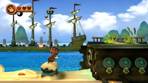 Image of the entrance to the bonus room for puzzle piece 7 in Donkey Kong Country Returns HD