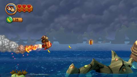 Image of letter G in Peaceful Pier in Donkey Kong Country Returns HD