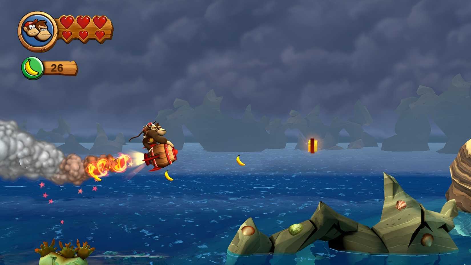 Image of letter G in Peaceful Pier in Donkey Kong Country Returns HD