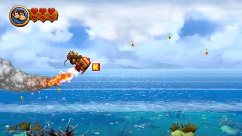 Image of letter K in Peaceful Pier in Donkey Kong Country Returns HD