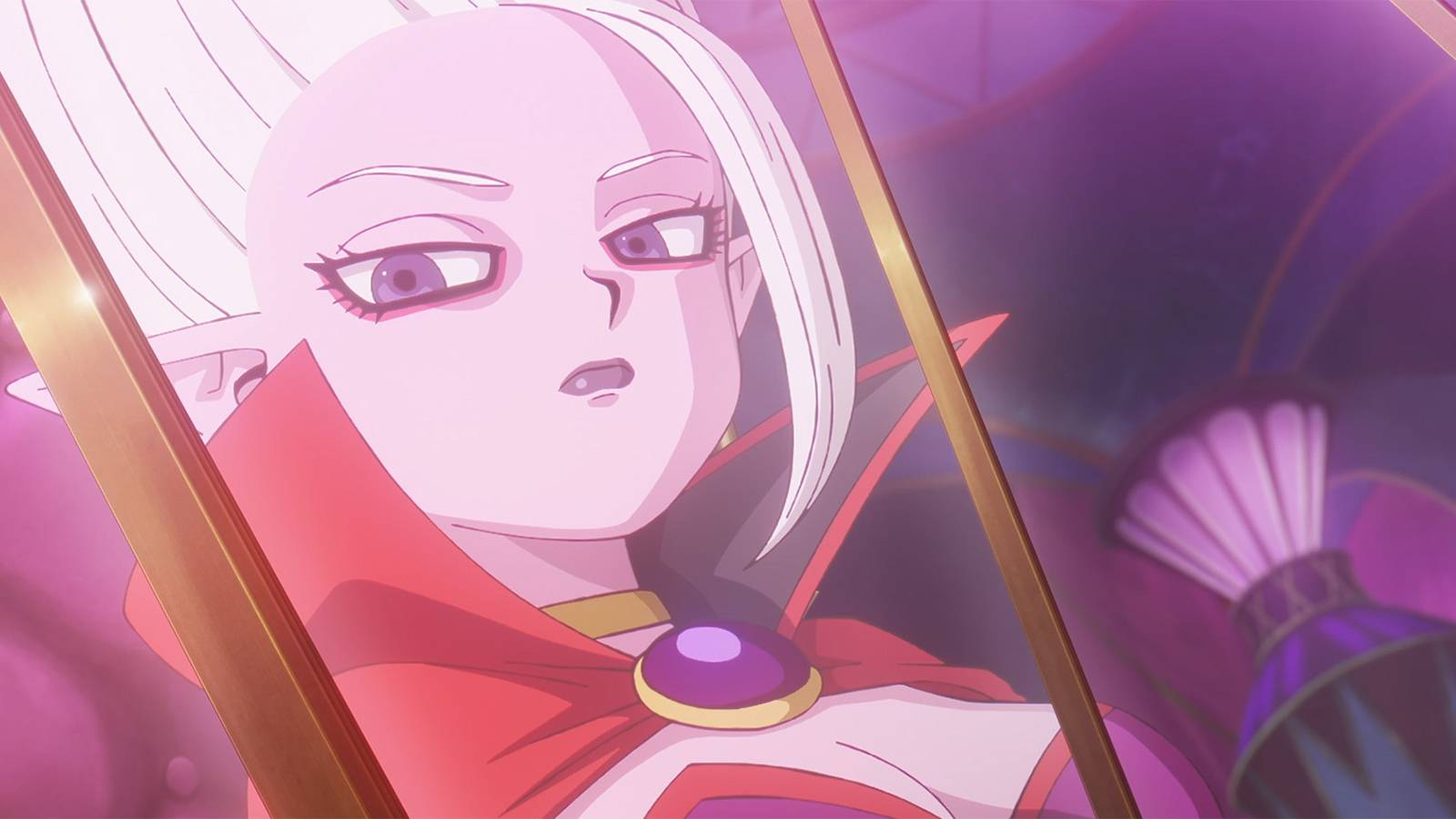 Dr Arinsu looking out a window in Dragon Ball DAIMA