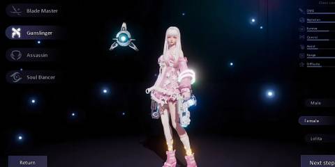 Dragon Raja character selection