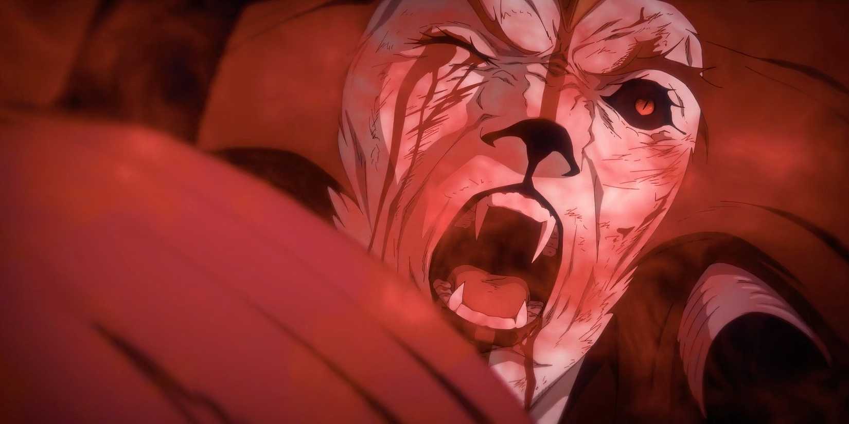 Drolta draining Erzsebet Bathory in Castlevania Nocturne Season 2