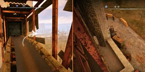 Drop down from Conveyor Belt to Get Roosevelt's Stash Stalker 2