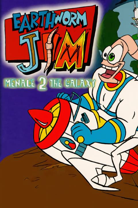 Earthworm Jim: Menace 2 the Galaxy Tag Page Cover Art