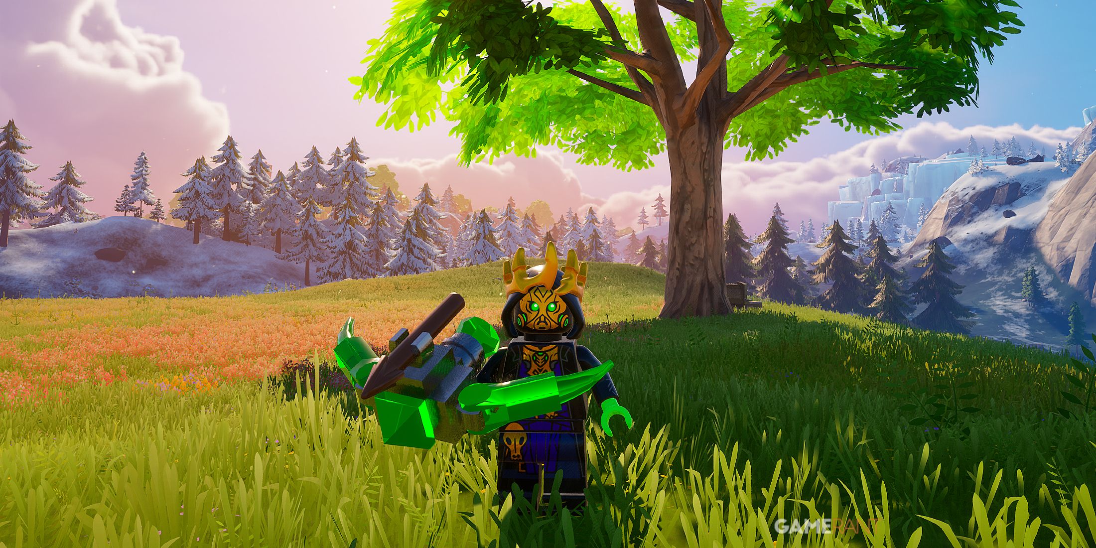 Emerald Bow in LEGO Fortnite Odyssey 