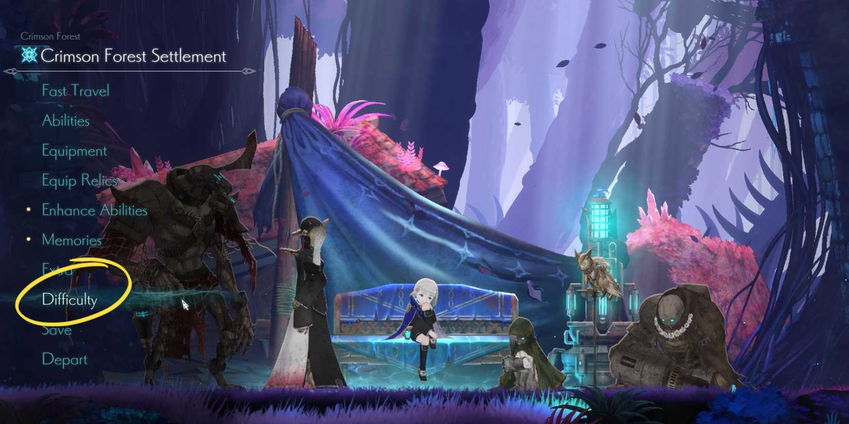 ender-magnolia-bloom-in-the-mist-how-to-change-difficulty